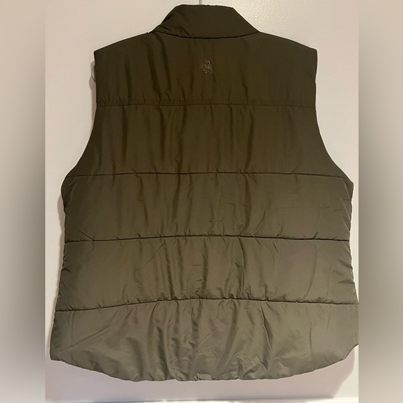 Legendary Whitetails Women’s Toggle Puffer Army Green Quilted Vest Size 1X - Picture 2 of 6